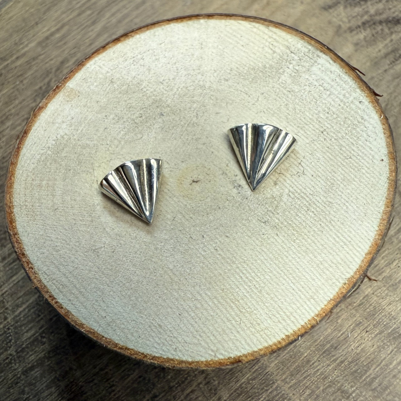 GEOMETRIE Cone Sterling Silver Studs
