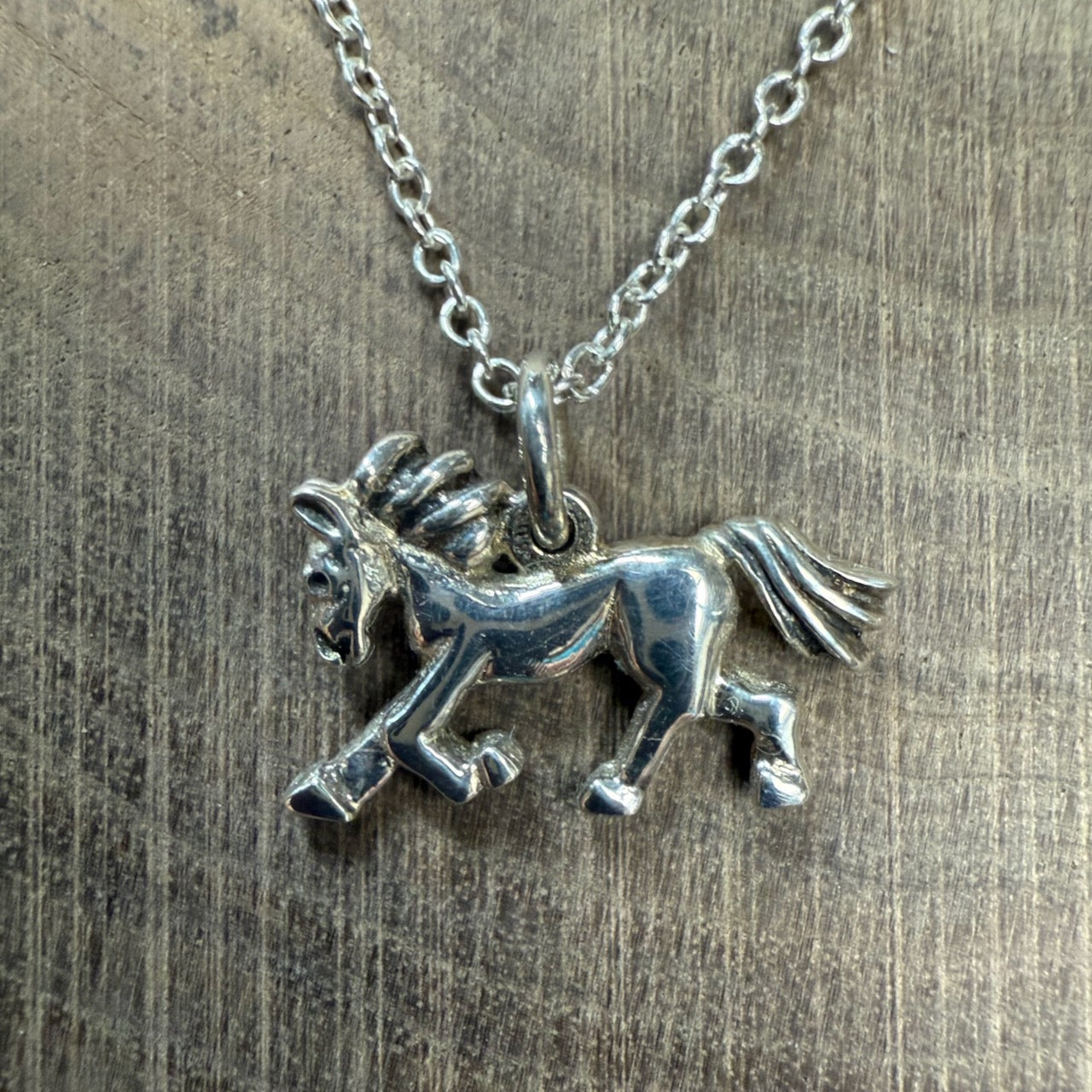 Hengst (Stallion) Sterling Silver Pendant and Chain