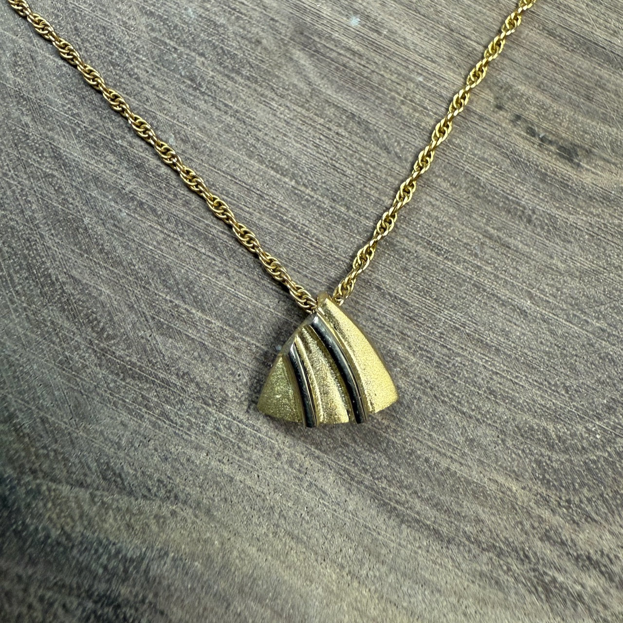 SEGEL 18 K Gold and Platinum Pendant