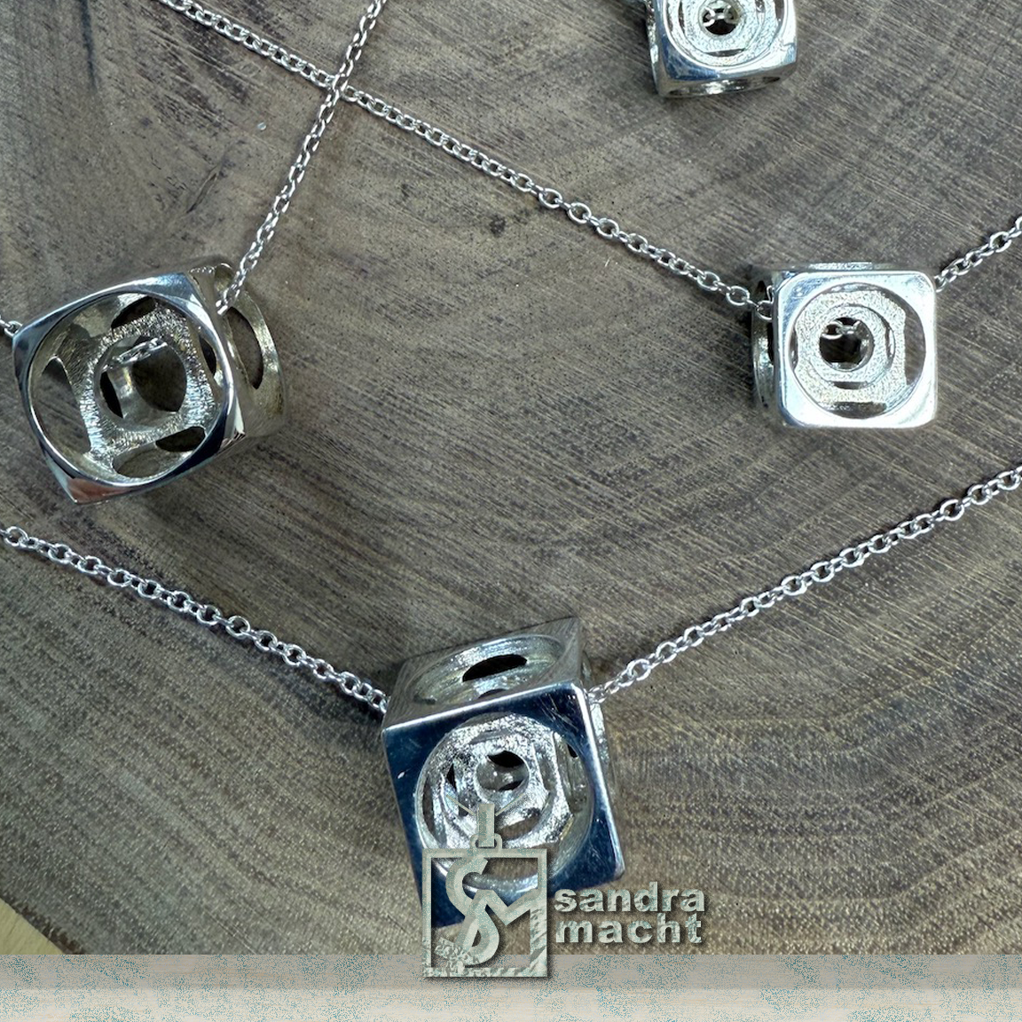 LABYRINTH Sterling Silver Calming Cube Large