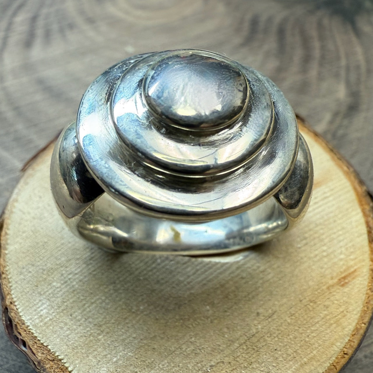 KUGEL (circles) Sterling Silver Ring Large