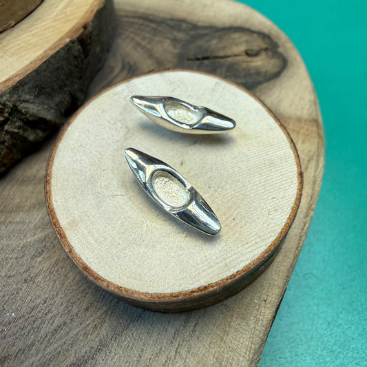 Sterling Silver Kayak Studs