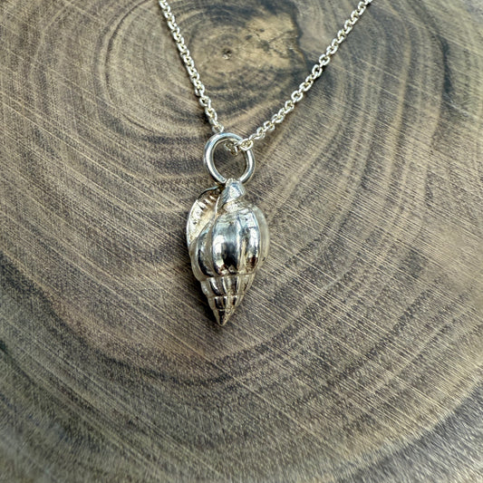Medium Shell with 18" Snake Chain