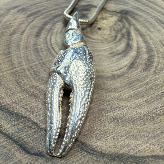 Large. Claw with 18" Snake Chain