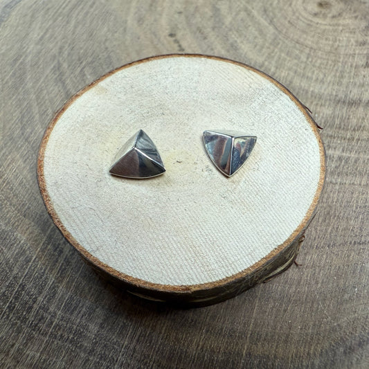 GEOMETRIE  Pyramid Sterling Silver Studs