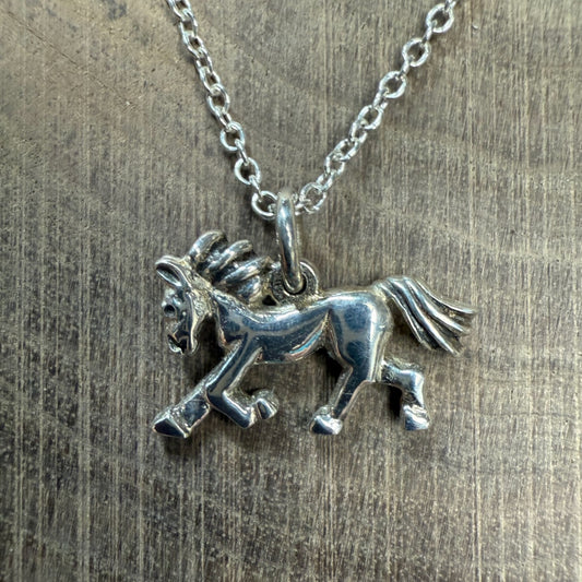 Hengst (Stallion) Sterling Silver Pendant and Chain