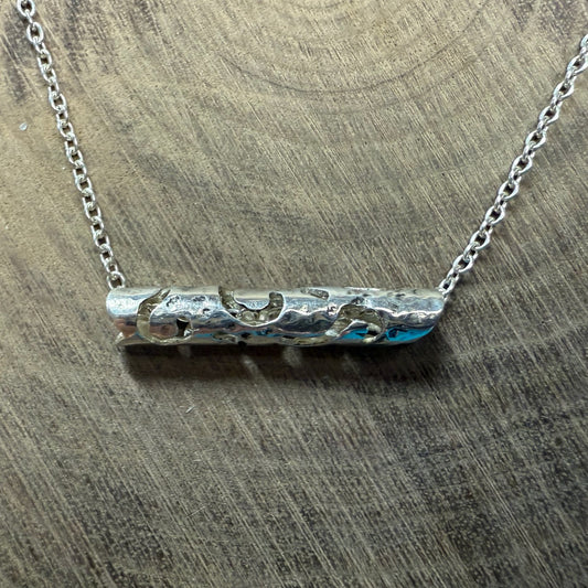 RUHIG Calming Tube Pendant Small Crescent Pattern