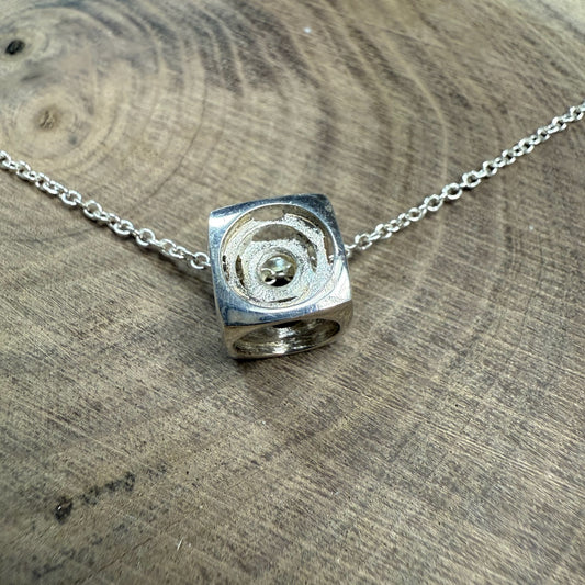 LABYRINTH Sterling Silver Calming Cube Small