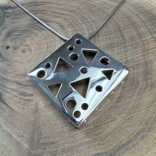 ECKEN Dimensional Square Pendant Large Polished Finish