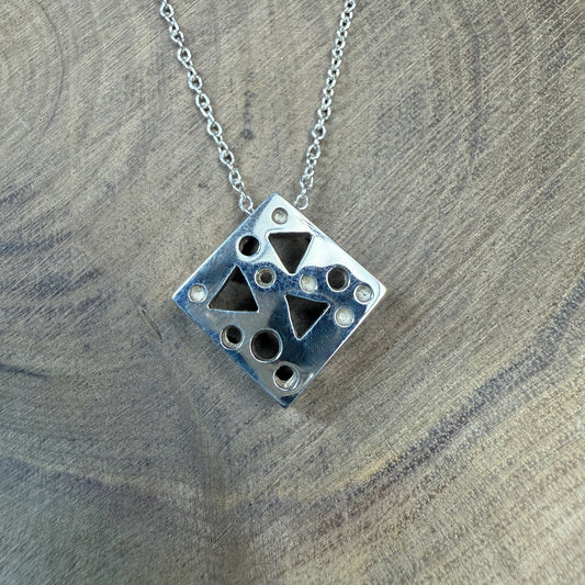 ECKEN Dimensional Square Pendant Small Polished Finish