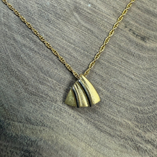 SEGEL 18 K Gold  and Platinum Pendant