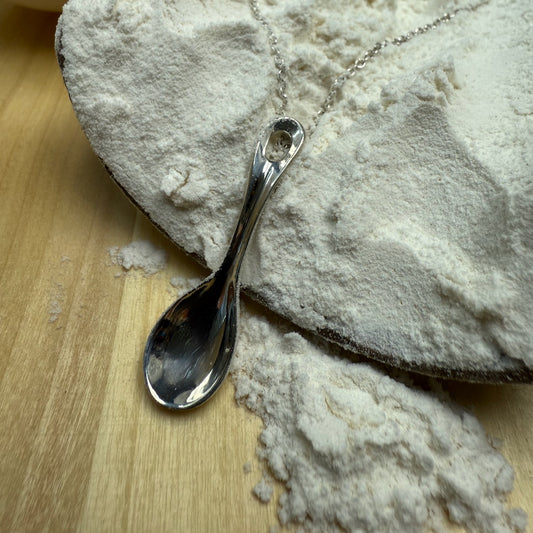 What's Cooking Sterling Silver Ladle with Cable Chain