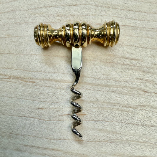 Zappen 18 k Gold Corkscrew Broach