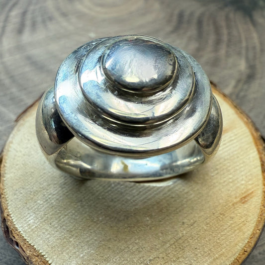 KUGEL (circles) Sterling Silver Ring Large