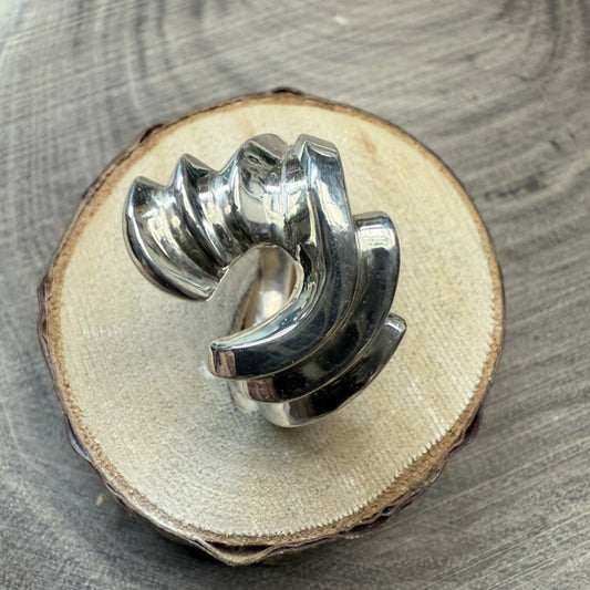 TRITTE (Steps) Sterling Silver Ring Small